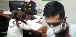 Sujeto usó pico de botella para atacar a policía
