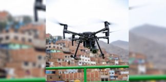Drone denominado “Halcón Negro”, de la Municipalidad de El Agustino