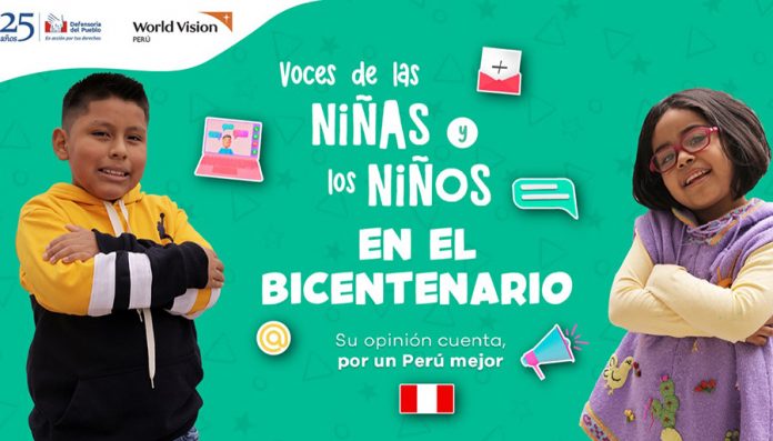 World Vision Perú lanza “Voces de las niñas y los niños en el bicentenario” World Vision Perú lanza “Voces de las niñas y los niños en el bicentenario”