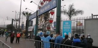 Vacunatorio situado en el Centro Comercial Plaza Norte