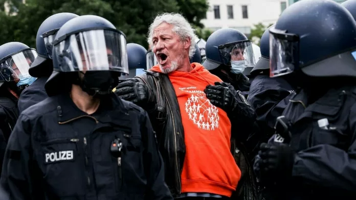 Protestas en Alemania por las medidas para frenar el covid-19