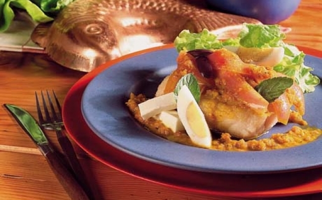 Escabeche de corvina Escabeche de corvina