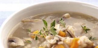 Sopa de cebada y hongos Sopa de cebada y hongos
