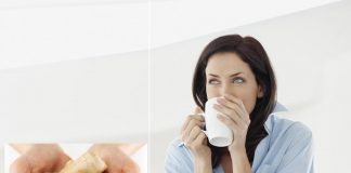 Tomando preparado de kion