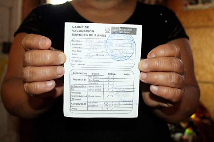 Carné de vacunación