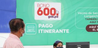 Bono 600 podrá cobrarse hasta el 30 de setiembre del 2021 Bono 600