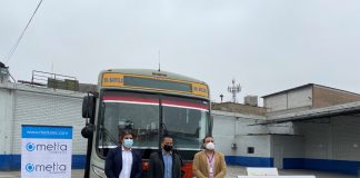 Presentan primer bus anti covid