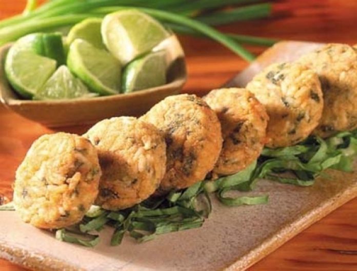 Croquetas de arroz y espinacas