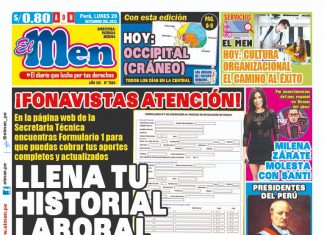 Portada impresa – Diario El Men (20/09/2021)