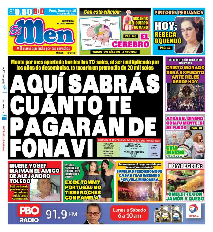 Portada impresa El Men