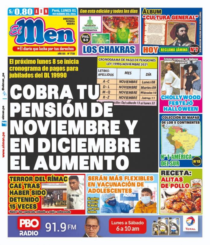 Portada impresa El Men