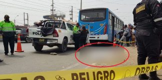 Bus en carrera no se detiene en paradero y jovencita muere tras caída