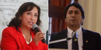 Dina Boluarte y Vladimir Cerrón