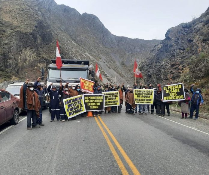 Antamina paraliza sus labores debido a protestas violentas