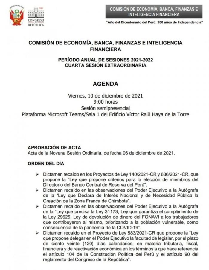 Acta de la Novena Sesión Ordinaria de fecha 6 de setiembre