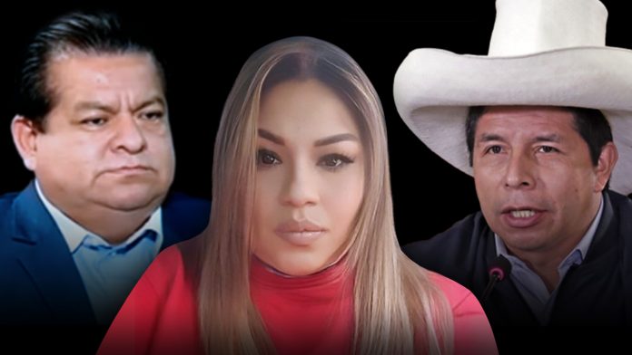 Bruno Pacheco , Karelim López y Pedro Castillo