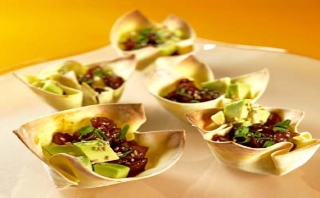 Atún en wantán Atún en wantán