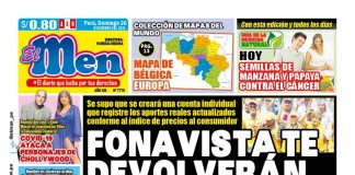Portada impresa – Diario El Men (26/12/2021)