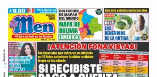 Portada impresa – Diario El Men (28/12/2021)