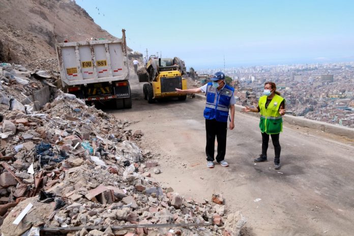 Recogen más de 200 toneladas de desmonte en El Agustino