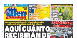 Portada impresa – Diario El Men (15/01/2022)