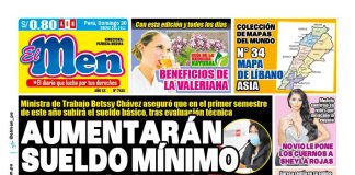 Portada impresa – Diario El Men (30/01/2022) Portada impresa – Diario El Men (30/01/2022)