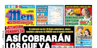 Portada impresa – Diario El Men (19/01/2022)
