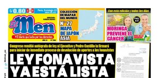 Portada impresa – Diario El Men (23/01/2022)