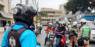 Fiscalizan la circulación de motos con dos pasajeros en Magdalena