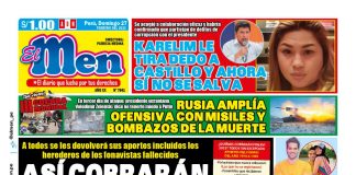 Portada impresa – Diario El Men (27/02/2022)