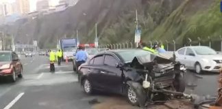 Un muerto y un herido deja accidente en la Costa Verde