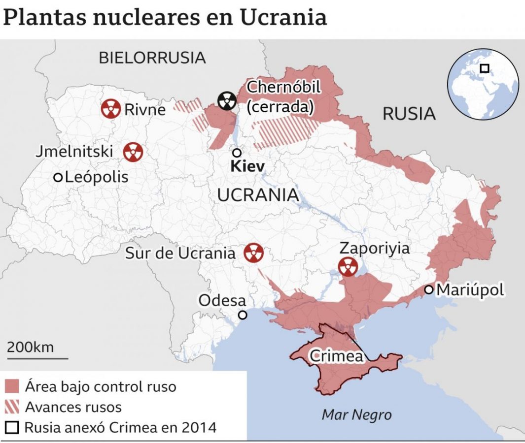 Plantas nucleares en Ucrania