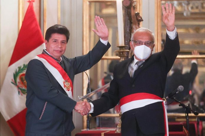 Pedro Castillo y Aníbal Torres