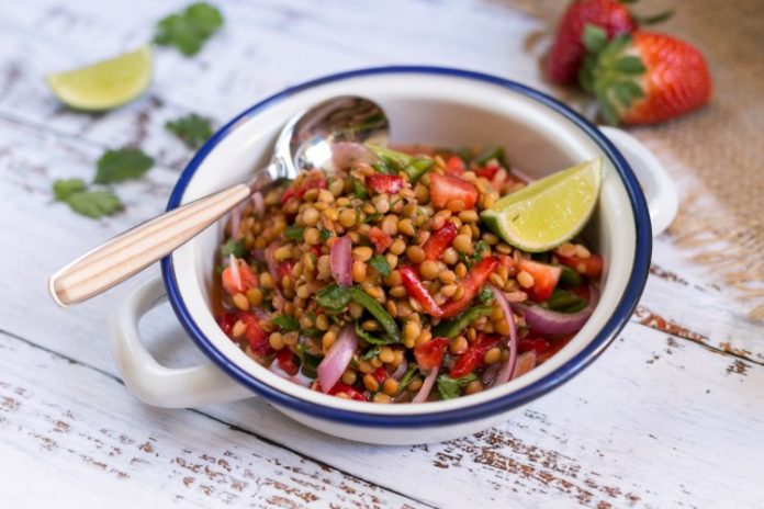 Cebiche de lentejas Cebiche de lentejas