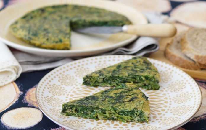Tortilla de espinacas