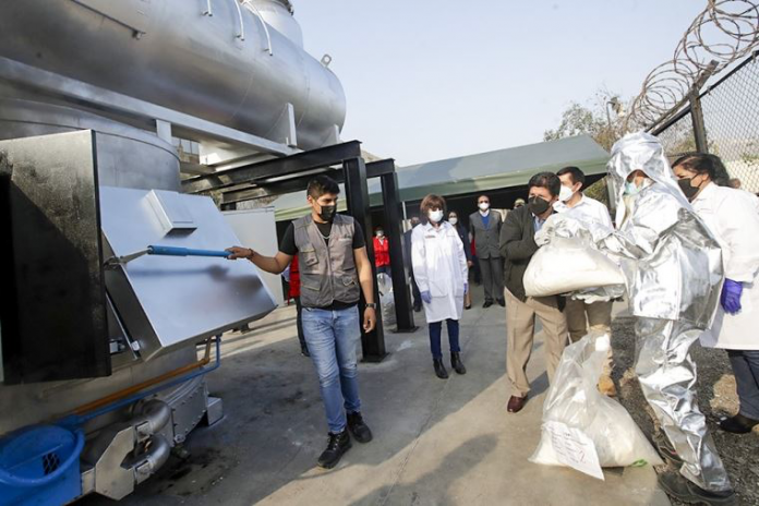 Incineración de drogas