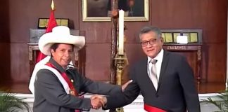 Pedro Castillo y Rosendo Serna