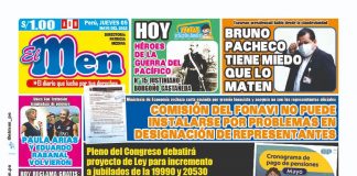 Portada impresa – Diario El Men (05/05/2022)