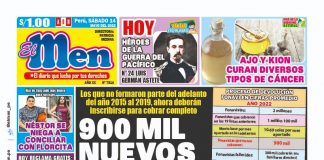 Portada impresa – Diario El Men (14/05/2022)