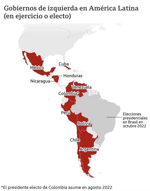 Gobiernos de izquierda en América Latina