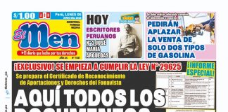 Portada impresa – Diario El Men (06/06/2022)