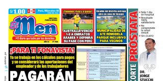 Portada impresa – Diario El Men (08/06/2022)