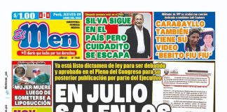 Portada impresa – Diario El Men (09/06/2022)