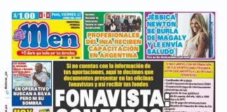 Portada impresa – Diario El Men (17/06/2022)