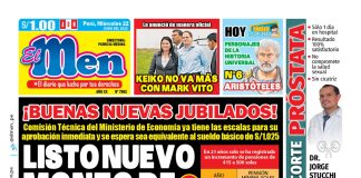 Portada impresa – Diario El Men (22/06/2022)