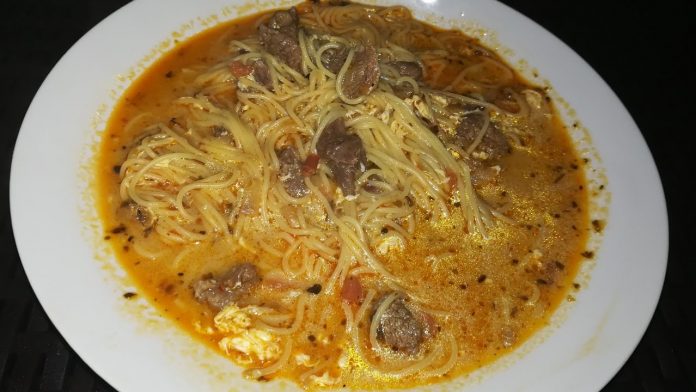 Sopa a la minuta