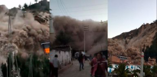 Deslizamiento en Chavín de Huántar