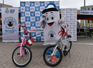 Diresa Callao sorteó bicicleta entre niños de 5 a 11 años