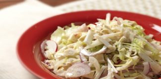 Ensalada de rábanos y col