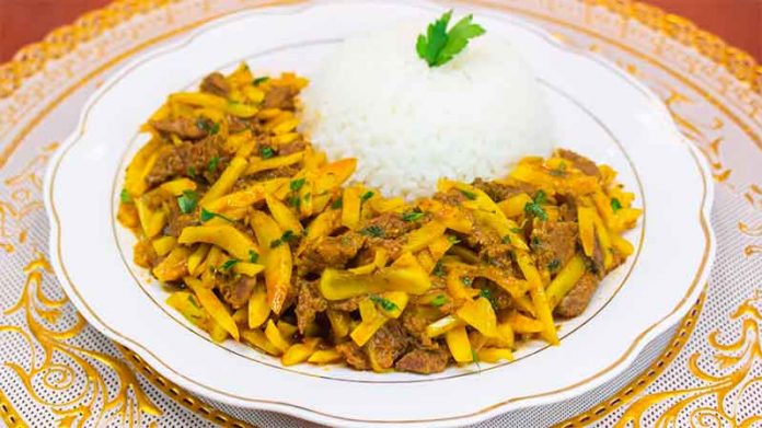 Olluquito con carne